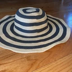 J. Crew | Accessories | J Crew Striped Floppy Summer Straw  display picture 2